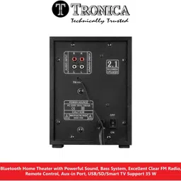 TRONICA BT-333 Bluetooth Home Theater with Powerful Sound, Bass System, Excellent Clear FM Radio, Remote Control, Aux-in Port, USB/SD/Smart TV Support 35 W Mini Hi-Fi System image 3