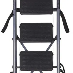 parasnath 8 Step GoUp Steel Foldable Step Ladder, Grey Steel Ladder image 4
