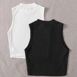 kashian Casual Sleeveless Solid Women Pink Top-picture-23