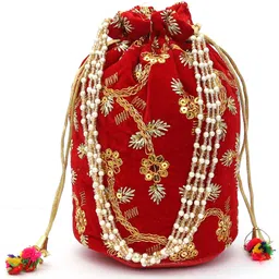 authentic ak Women Gold Potli-picture-22