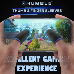 rixhub Gaming Finger Sleeves, Sweatproof, AntiSkid, High Sensitivity 10 pcs Finger Sleeve image 4