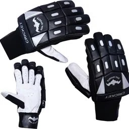 d.s.a sports CRICKET SUPER BLACK Batting Gloves image 2