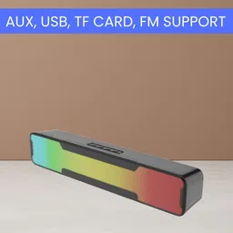 GUGGU Megabar (PORTABLE HOME TV SOUNDBAR) Dynamic Thunder Sound With RGB LightYJ175 20 W Bluetooth Soundbar-image-56