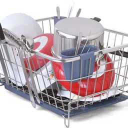 limetro steel Dish Drainer Kitchen Rack Steel-picture-27