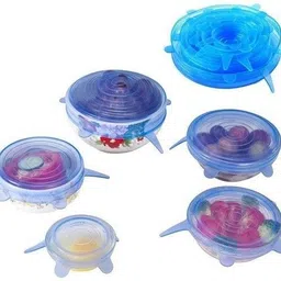 neelmaya Reusable Silicone Stretch Dishwasher Microwave & Freeze Safe Lid Flexible Cover 2.6 inch, 3.8 inch, 4.5 inch, 5.7 inch, 6.5 inch, 8.3 inch Lid Set-picture-27