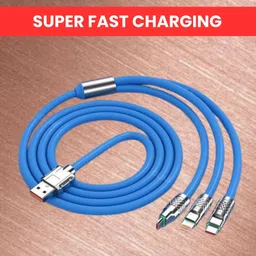 SSCOMPUTER 3-in-1 Cable 1 m 3-in-1 Multi-Functional Data and Power Cable for Android and Type-C DevicesY284-picture-34