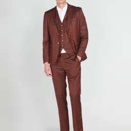 arrow Men Single-breasted Solid Suit image 2