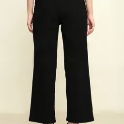 zayla Women Flared High Rise Black Jeans image 2