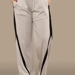 clothink india Women Striped Grey Track Pants-picture-21