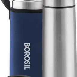 Hydra Thermo Vacuum Insulated Water Bottle with Bag, 24 hrs Hot and Cold 1000 ml Flask-image-1
