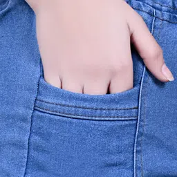 houseofcommon Women Regular Mid Rise Blue Jeans image 3