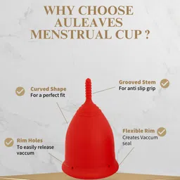 auleaves Large Reusable Menstrual Cup image 5