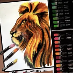 zen sangam express your mind Portrait A5 Artists' Sketch Book Stitched HardBound, 200GSM, 100 Pages(50 Sheets), Acid Free Cartridge Paper,Size:(22cm x 15cm)-Handmade-for Pencils, Chalk, Oil Pastels, Crayons - Portrait Sketch Pad image 5