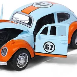 coelon 1:18 Diecast Metal Beetle Toy Car Vintage Car Model Cars Light Sound Pullback-picture-14