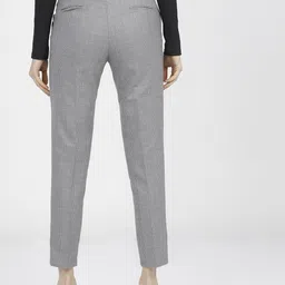tokyo talkies Women Regular Fit Grey Cotton Blend Trousers image 3