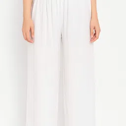 krishnaclothing Women Regular Fit Black Viscose Rayon Trousers image 5