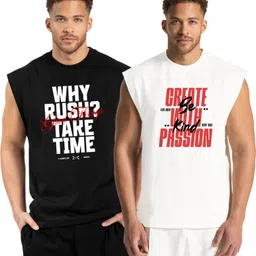 t-hustler Pack of 2 Men Vest-picture-14