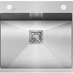 venus 24 x 18 x 10 Single Bowl Handmade Kitchen Sink Tap hole 24"x18"x10" Handmade Stainless Steel Single Bowl With Tap Hole ven055 Vessel Sink image 1