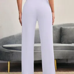 green-shade Women Regular Fit Multicolor Lycra Blend Trousers image 2