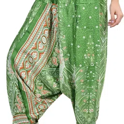 narnari Printed Rayon Women Harem Pants image 3