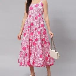 demirner Women Printed Viscose Rayon Anarkali Kurta image 3