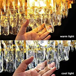 svah 600mm Full gold Round Chandelier For Living Room Bed Room Chandelier Ceiling Lamp image 5