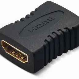 SANNO WORLD HDMI Cable 0 m HDMI Female to Female Coupler Cable Joiner Gender Changer (HDMI Jointer Straight) 0.1 m HDMI Cable (Compatible with DVD, TV box, projector, TV, ps3, notebook, Monitor, Computer Black, Pack of 1) Only for Regular Size HDMI, Not for Micro or Mini HDMI Ports-image-1