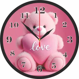 radhe custom arts Analog 10 cm X 25 cm Wall Clock-picture-11