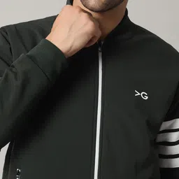 KGARMENTS Mens Sporty Winter Jacket (For Rain and Winter) Colorblock Men Wind Cheater image 4