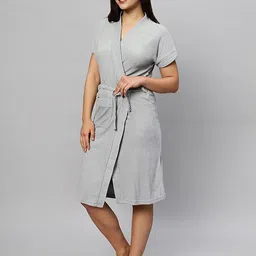 lacylook Grey Medium Bath Robe image 4