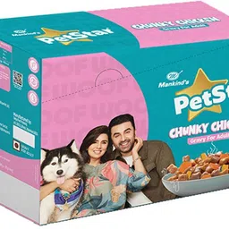 petstar Mankind Adult Wet Dog Food | Chunky Chicken Gravy | 100g+20g Free (Pack of 15) Chicken 1.8 kg (15x0.12 kg) Wet Adult, Senior Dog Food-picture-22