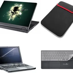 Lonaar 4IN1 Vinyl Decal Laptop Skin Combo With Screen Guard, Key Guard & Case 1229 Combo Set-picture-16