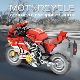 vaniha 331 Pcs Building Block Set, Collectible Motorcycle Display Models for Kids image 2