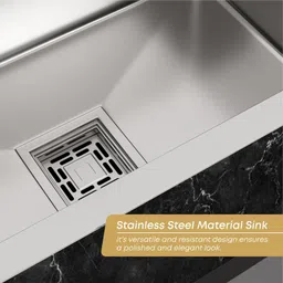 chirag Kitchen Sink 20 Inch (20x17x10) Handmade Single Bowl SS304 Stainless Steel Sink IEZ20X17HM|Thick Heavy-Duty Coating|T304 Stainless Steel| Vessel Sink image 4