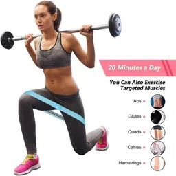 alornor Elastic Fabric Hip Circle Booty Loop Bandsfor Workout,Exercise,Yoga-M55 Resistance Tube image 3