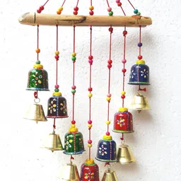 newshivcollection Handcrafted Elephant Design Wood Windchime-picture-13