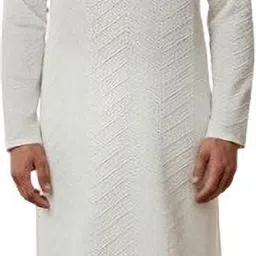 klikties Men Embroidered Khadi Cotton Straight Kurta-picture-34
