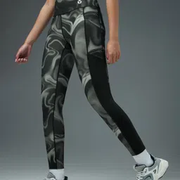 technosport Printed Women Black Tights image 3