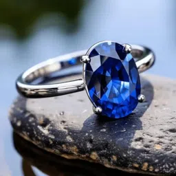 neerajyoti Stainless Steel Sapphire Ring-picture-10