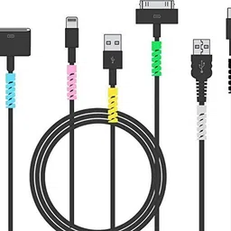 ROYALGUDGET Multipurpose Spiral Charger Cable Saver Protector Protective Wire Protector U30 Cable Protector image 4