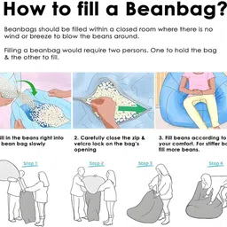 shira 24 4XL Tear Drop Bean Bag Cover (Without Beans) image 5