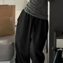 dockstreet Women Solid Black Track Pants-picture-8