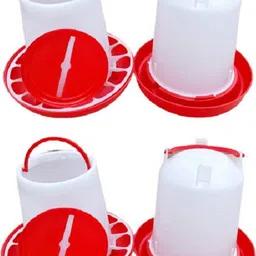 tm&w 1.5 LTR Drinker 20 pcs & 1.5 Kg Feeder 20 pcs =40 pcs combo for bird Pole Bird Feeder image 4