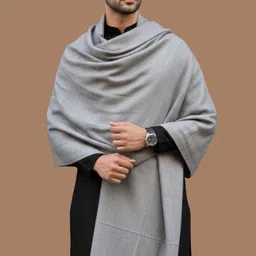 Sudako Acrylic Solid Men Shawl-picture-20