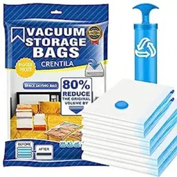 pratyang 5Pack Vacuum Compression Storage Bags With Pump,Space Saver Sealer Bag P83 Travel Storage Vacuum Bags-picture-23