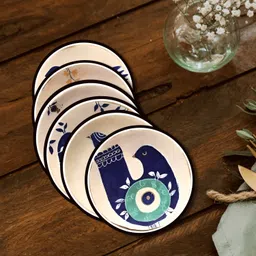 expleasia Round Wood Coaster Set image 2