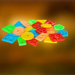 golden rose Geometric Shape Sorter Puzzle Toy Shape Matching Blocks Color LC03.1224 Geo image 1