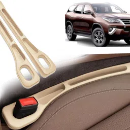 BGG415 2 Pcs Light Weight Car Seat Gap Filler (New storage slot)Fortuner 2016 Trunk Organizer-image-0