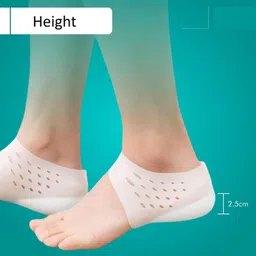mjp traders Height Increase 4cm insole Silicone Comfortable for Men & Women Insole (White)-picture-10