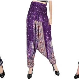 narnari Printed Rayon Women Harem Pants-picture-14